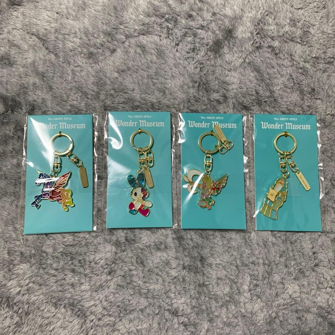 【新品】ミセスWonder Museumステンドグラスキーホルダー全4種セット