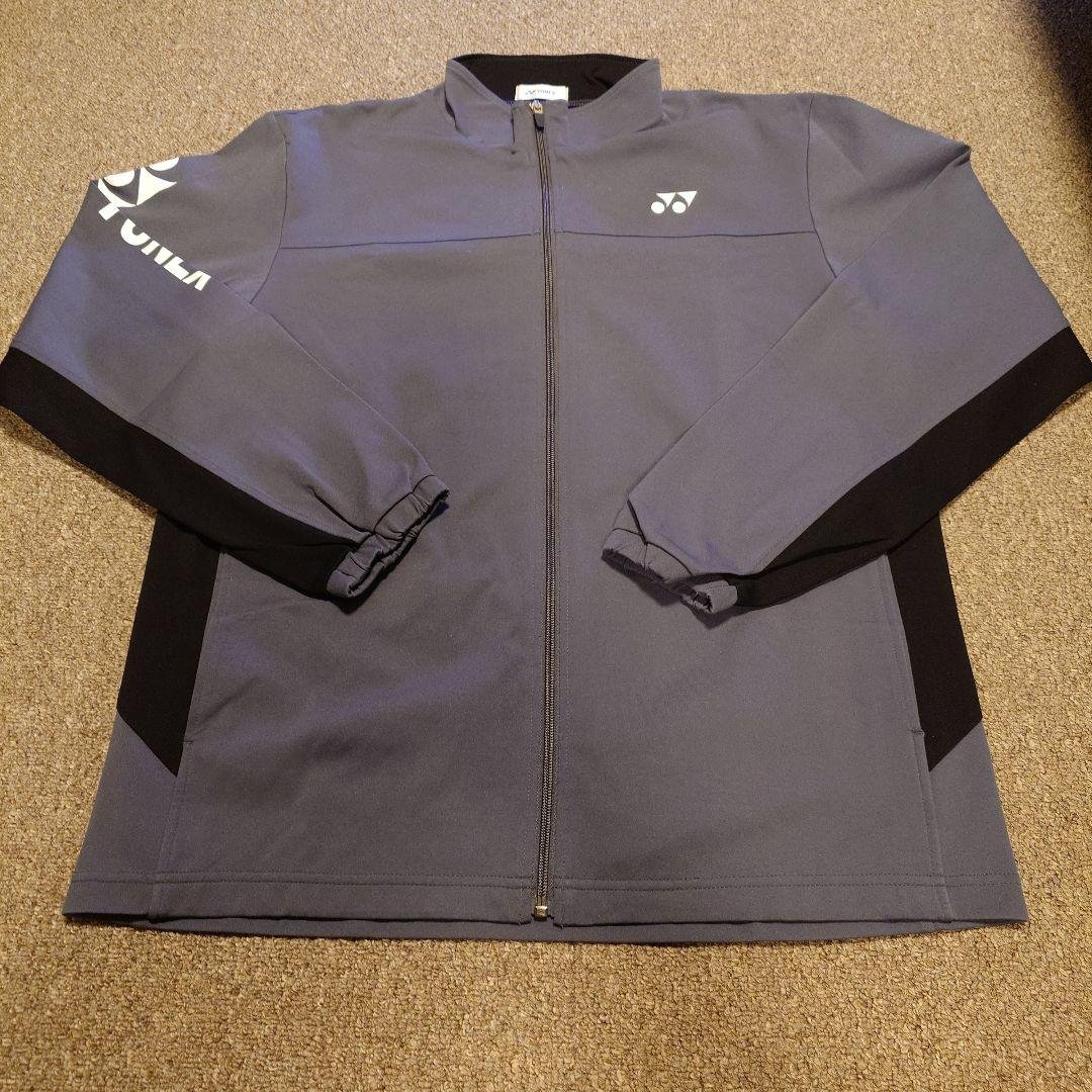 YONEX ウォームアップウェア チャコール×ブラック XO